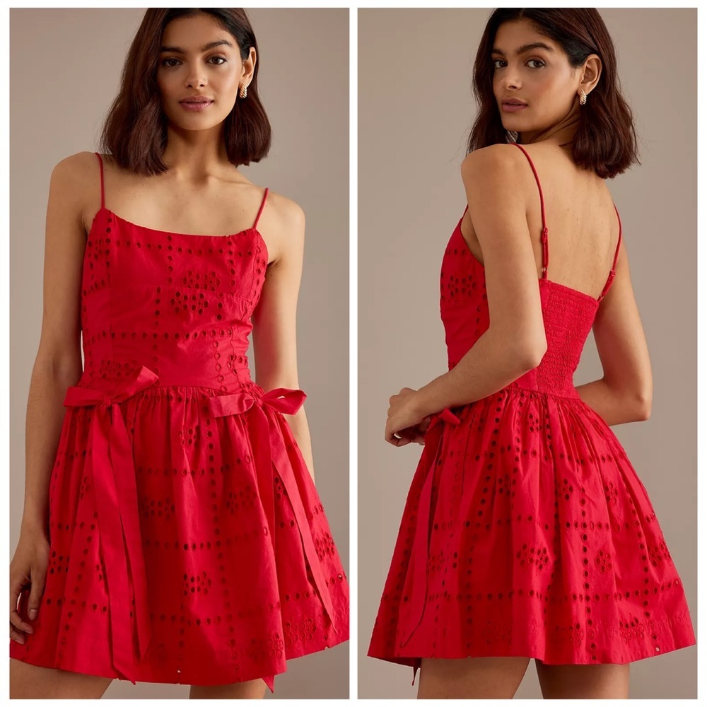 Damson Madder Penelope Broderie Mini Dress